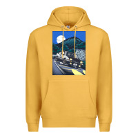 Mustard initial d poster hipster Premium Hoodie - ArtChic