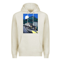 Oatmeal Heather initial d poster hipster Premium Hoodie - ArtChic
