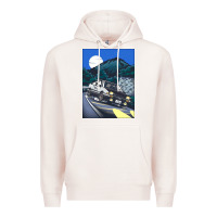 Pale Pink initial d poster hipster Premium Hoodie - ArtChic