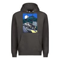 Smoke initial d poster hipster Premium Hoodie - ArtChic
