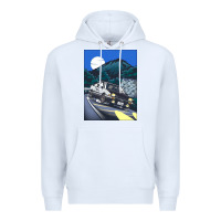 White initial d poster hipster Premium Hoodie - ArtChic