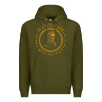 Army Green platos cave rescue team ancient greek philosophy p Premium Hoodie - ArtChic