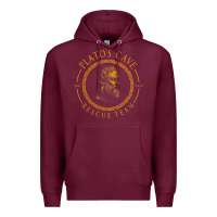 Burgundy platos cave rescue team ancient greek philosophy p Premium Hoodie - ArtChic