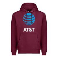 Burgundy At&t Premium Hoodie - ArtChic