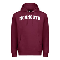 Burgundy Monmouth Arch Retro University Style Premium Hoodie - ArtChic