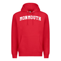 Red Monmouth Arch Retro University Style Premium Hoodie - ArtChic