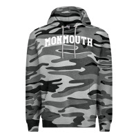 Slate Camo Monmouth Arch Retro University Style Premium Hoodie - ArtChic