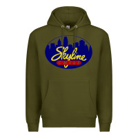 Army Green skyline chili Premium Hoodie - ArtChic
