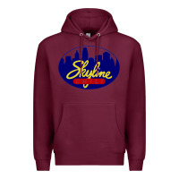 Burgundy skyline chili Premium Hoodie - ArtChic