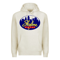 Oatmeal Heather skyline chili Premium Hoodie - ArtChic