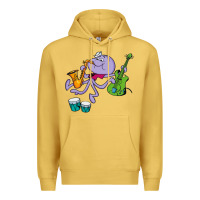 Antique Gold squiddly diddly Premium Hoodie - ArtChic
