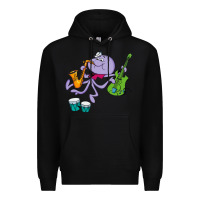 Black squiddly diddly Premium Hoodie - ArtChic