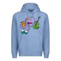 Colony Blue squiddly diddly Premium Hoodie - ArtChic