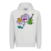 Dove Grey squiddly diddly Premium Hoodie - ArtChic