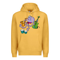 Mustard squiddly diddly Premium Hoodie - ArtChic