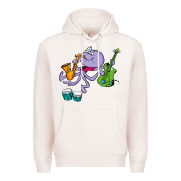 Pale Pink squiddly diddly Premium Hoodie - ArtChic