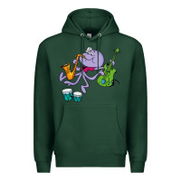 Sports Green squiddly diddly Premium Hoodie - ArtChic