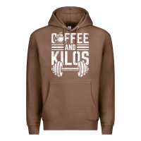 Chestnut Coffee And Kilos Weightlifting Gift Premium Hoodie - ArtChic