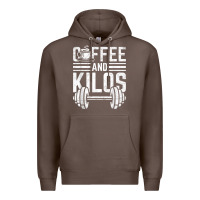 Coffee Coffee And Kilos Weightlifting Gift Premium Hoodie - ArtChic