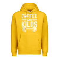 Lemon Coffee And Kilos Weightlifting Gift Premium Hoodie - ArtChic