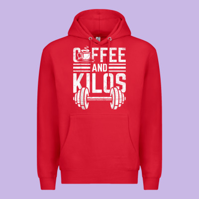 Coffee And Kilos Weightlifting Gift Premium Hoodie Designed By Artchic