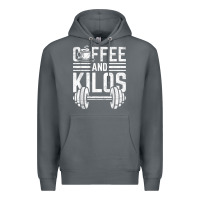 Rock Coffee And Kilos Weightlifting Gift Premium Hoodie - ArtChic