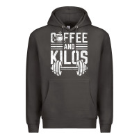 Smoke Coffee And Kilos Weightlifting Gift Premium Hoodie - ArtChic