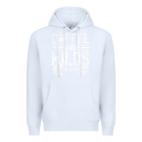 White Coffee And Kilos Weightlifting Gift Premium Hoodie - ArtChic