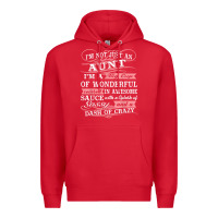Red Aunt I m A Big Cup Of Wonderful Funny Aunt Gift Tee Premium Hoodie - trangStudio