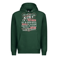 Sports Green Aunt I m A Big Cup Of Wonderful Funny Aunt Gift Tee Premium Hoodie - trangStudio