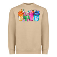 Mushroom Easter Coffee Heavyweight Sweatshirt - CowhideDigitalArt