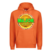 Carrot MAJOR JACKPOT Design - Pokie Designs Premium Hoodie - ArtChic