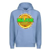 Colony Blue MAJOR JACKPOT Design - Pokie Designs Premium Hoodie - ArtChic