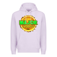 Lilac MAJOR JACKPOT Design - Pokie Designs Premium Hoodie - ArtChic