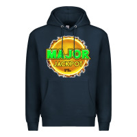 Navy MAJOR JACKPOT Design - Pokie Designs Premium Hoodie - ArtChic