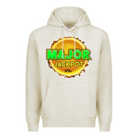 Oatmeal Heather MAJOR JACKPOT Design - Pokie Designs Premium Hoodie - ArtChic