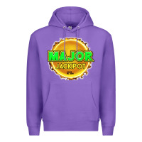 Purple MAJOR JACKPOT Design - Pokie Designs Premium Hoodie - ArtChic