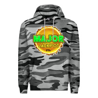 Slate Camo MAJOR JACKPOT Design - Pokie Designs Premium Hoodie - ArtChic