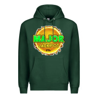 Sports Green MAJOR JACKPOT Design - Pokie Designs Premium Hoodie - ArtChic