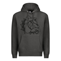 Charcoal Heather english bulldog Premium Hoodie - ArtChic