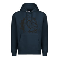 Navy english bulldog Premium Hoodie - ArtChic