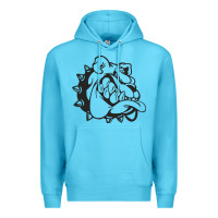 Ocean Blue english bulldog Premium Hoodie - ArtChic