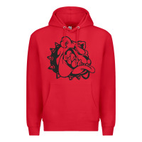 Red english bulldog Premium Hoodie - ArtChic