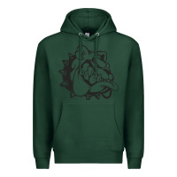 Sports Green english bulldog Premium Hoodie - ArtChic