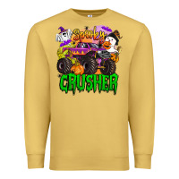 Antique Gold spooky crusher monster truck Premium Sweatshirt - BarkalooDesign