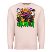 Pale Pink spooky crusher monster truck Premium Sweatshirt - BarkalooDesign