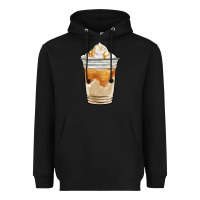 Black iced caramel frappuccino coffee Heavyweight Hoodie - BarkalooDesign
