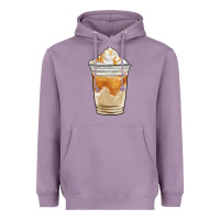 Lavender iced caramel frappuccino coffee Heavyweight Hoodie - BarkalooDesign