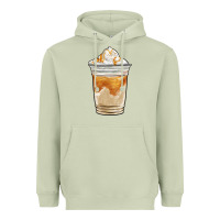 Matcha iced caramel frappuccino coffee Heavyweight Hoodie - BarkalooDesign