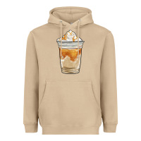 Mushroom iced caramel frappuccino coffee Heavyweight Hoodie - BarkalooDesign